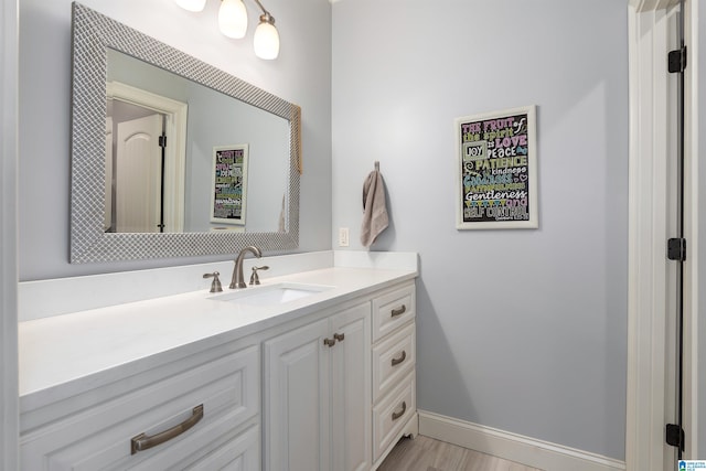 6902 Honor Keith Rd, Trussville, AL 35173 - bathroom featuring vanity and wood finished floors