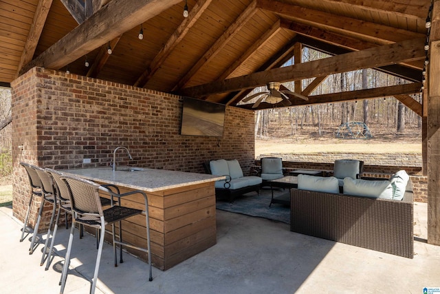 6902 Honor Keith Rd, Trussville, AL 35173 - view of patio with outdoor lounge area and a gazebo