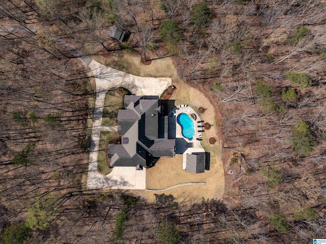 6902 Honor Keith Rd, Trussville, AL 35173 - aerial overview of property's location featuring a pool area
