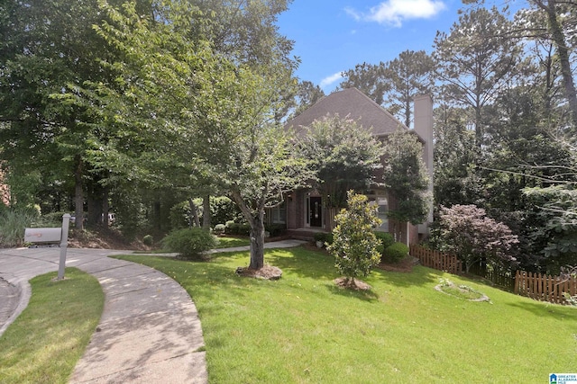5521 Magnolia Trce, Hoover, AL 35244 - view of front of home with a chimney