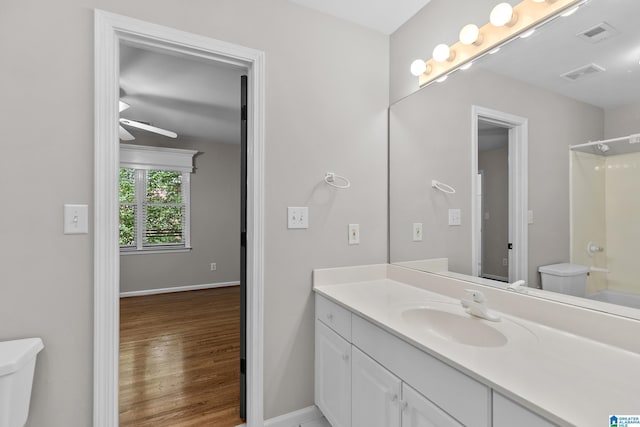 5521 Magnolia Trce, Hoover, AL 35244 - full bath featuring vanity, wood finished floors, and shower / bathtub combination