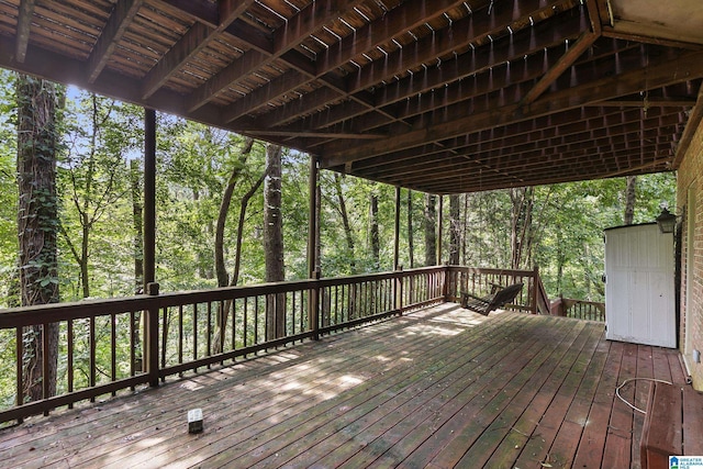 5521 Magnolia Trce, Hoover, AL 35244 - view of wooden terrace