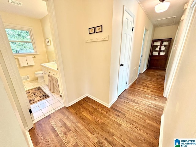 2713 Altadena Lake Rd, Birmingham, AL 35243 - corridor featuring light wood-style flooring