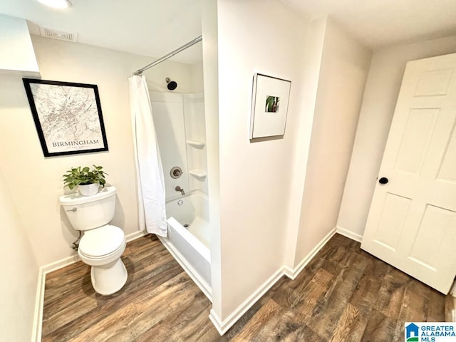 2713 Altadena Lake Rd, Birmingham, AL 35243 - full bath with wood finished floors and shower / bath combo
