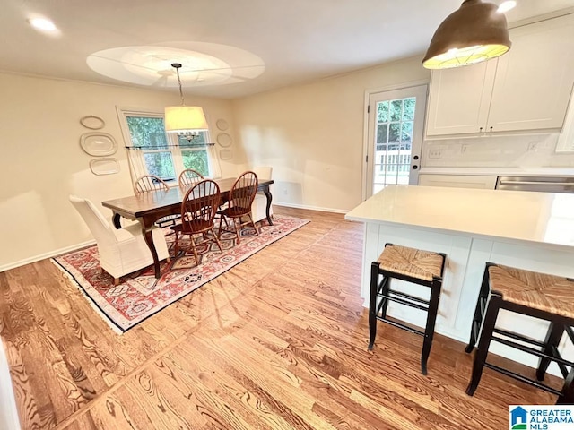 2713 Altadena Lake Rd, Birmingham, AL 35243 - dining area with light wood-type flooring and healthy amount of natural light