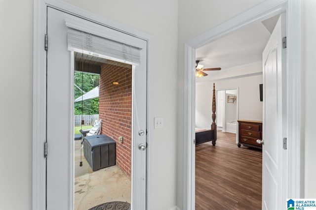 5633 Park Side Rd, Hoover, AL 35244 - doorway featuring a ceiling fan
