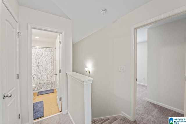 5633 Park Side Rd, Hoover, AL 35244 - hallway featuring carpet and an upstairs landing