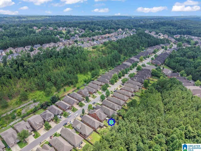 5633 Park Side Rd, Hoover, AL 35244 - aerial view of residential area with a heavily wooded area