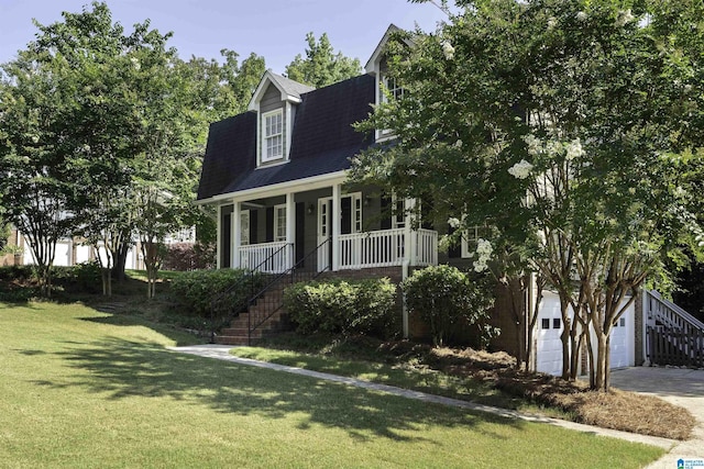 3624 Robin Cir, Birmingham, AL 35242 - view of front facade featuring stairway, a porch, driveway, and a garage