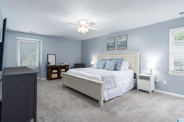 3624 Robin Cir, Birmingham, AL 35242 - carpeted bedroom with baseboards and a ceiling fan