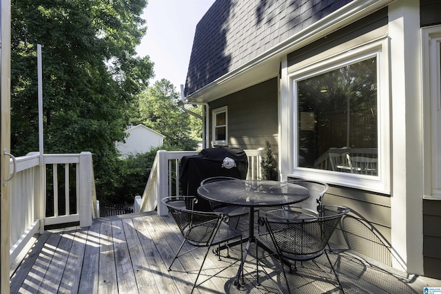 3624 Robin Cir, Birmingham, AL 35242 - wooden deck with outdoor dining area