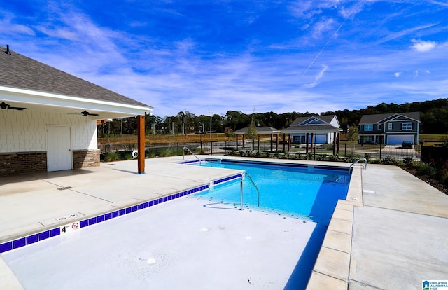 365 Koslin Loop, Calera, AL 35040 - community pool with a gazebo, a patio, and ceiling fan