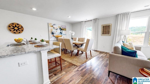 365 Koslin Loop, Calera, AL 35040 - dining room with wood finished floors and recessed lighting