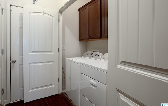 4955 Stonecreek Way, Calera, AL 35040 - washroom featuring cabinet space, washer and dryer, and dark wood-style floors