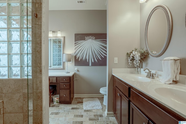 4955 Stonecreek Way, Calera, AL 35040 - bathroom with double vanity and a tile shower