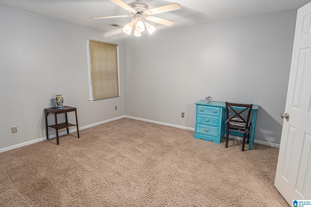 1813 Southpointe Cir, Hoover, AL 35244 - unfurnished bedroom featuring carpet, ceiling fan, and a textured ceiling