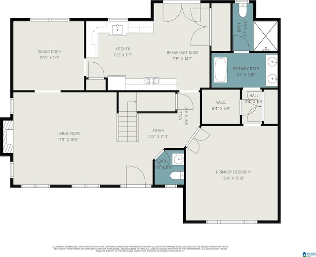 1813 Southpointe Cir, Hoover, AL 35244 - view of floor plan / room layout