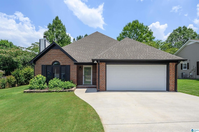5904 Russet Meadows Way, Helena, AL 35244 - view of front of home with brick siding, concrete driveway, a shingled roof, an attached garage, and a front yard