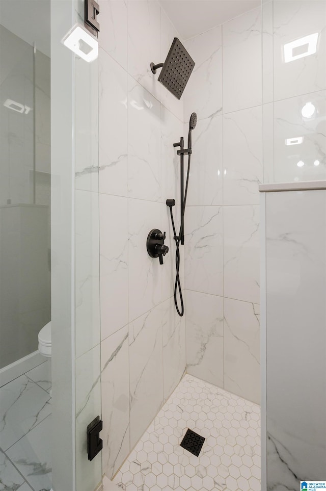 5904 Russet Meadows Way, Helena, AL 35244 - full bath with a marble finish shower and marble finish floors