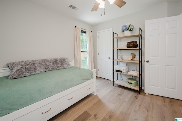 5904 Russet Meadows Way, Helena, AL 35244 - bedroom featuring light wood-style flooring and ceiling fan