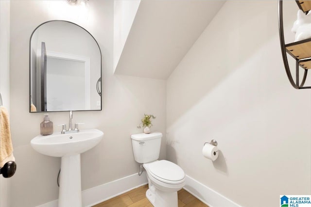 4549 Brexton St, Trussville, AL 35173 - half bath with toilet and wood finished floors