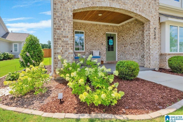 4549 Brexton St, Trussville, AL 35173 - property entrance with brick siding and stone siding