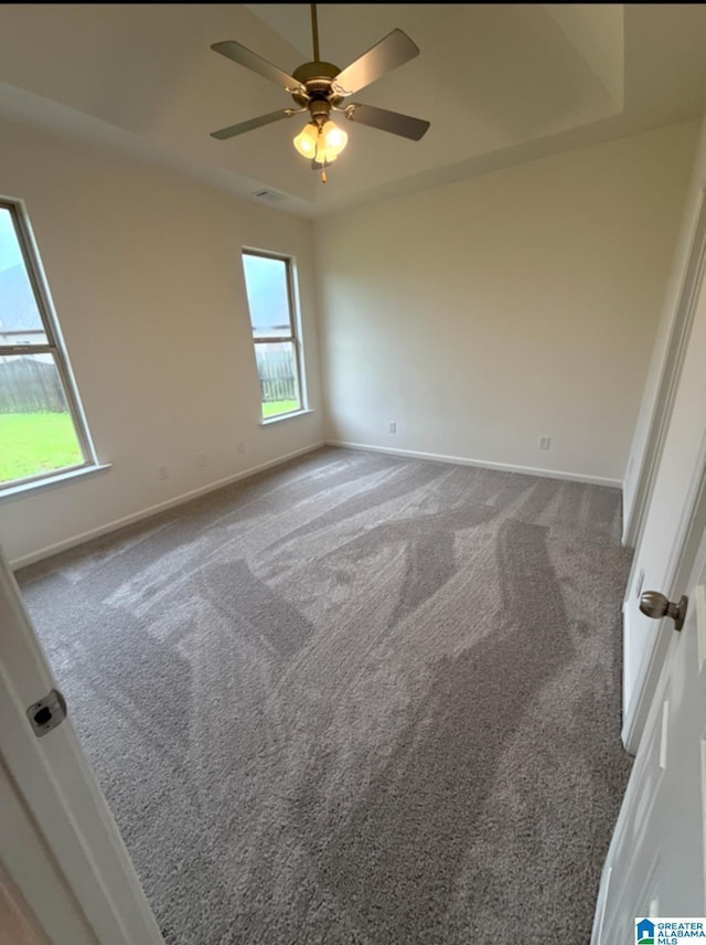 2312 Dunbar Cir, Moody, AL 35004 - carpeted empty room with baseboards and a ceiling fan