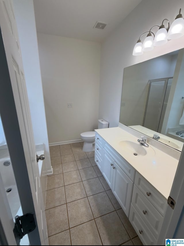 2312 Dunbar Cir, Moody, AL 35004 - full bath with vanity, tile patterned floors, and a shower stall