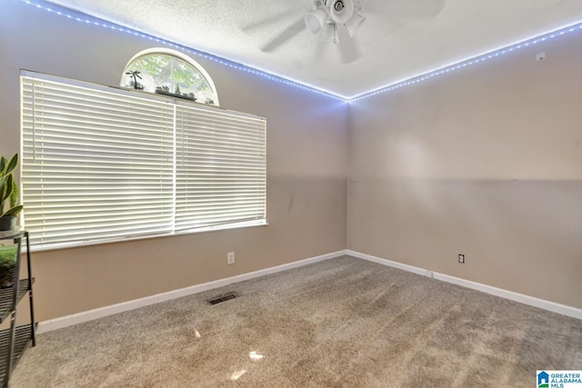 7839 Old Bradford Rd, Pinson, AL 35126 - carpeted spare room featuring a ceiling fan and lofted ceiling