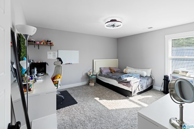 2024 Adams Ridge Dr, Chelsea, AL 35043 - bedroom with carpet floors and refrigerator