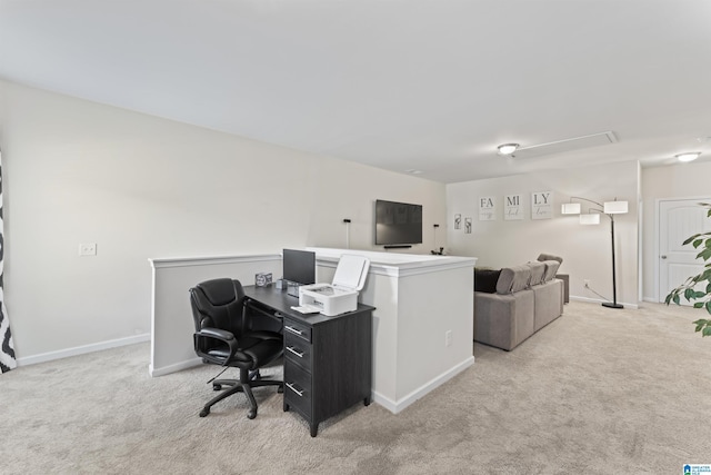 189 Ridgeline Dr, Chelsea, AL 35043 - home office with light colored carpet and attic access