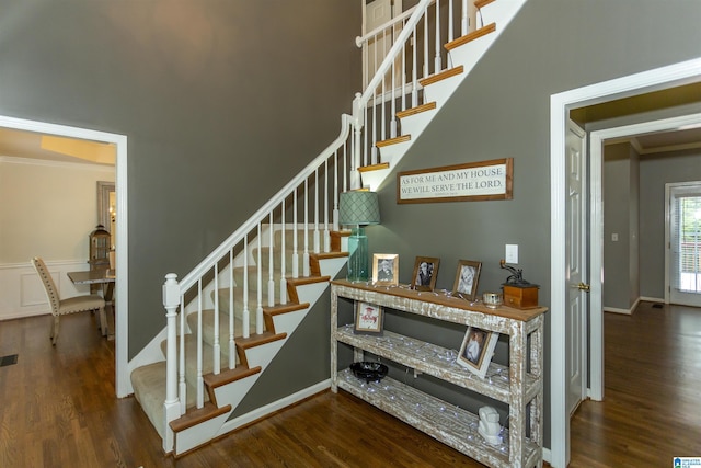 273 Forest Pkwy, Alabaster, AL 35007 - staircase featuring wood finished floors and ornamental molding