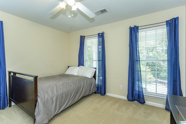 273 Forest Pkwy, Alabaster, AL 35007 - bedroom featuring light colored carpet and ceiling fan
