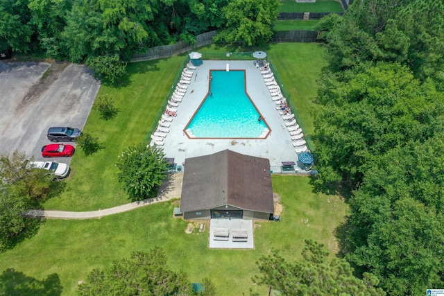 273 Forest Pkwy, Alabaster, AL 35007 - aerial view of a pool area
