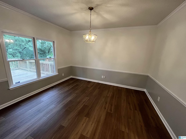 3041 Old Stone Dr, Birmingham, AL 35242 - unfurnished room with dark wood-style floors and ornamental molding
