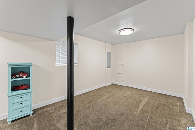 2649 6th St NE, Center Point, AL 35215 - below grade area featuring electric panel and carpet flooring