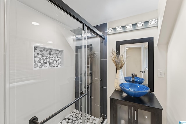 2649 6th St NE, Center Point, AL 35215 - bathroom with a shower stall and vanity