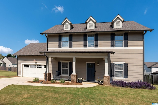 5181 Cruise St, Trussville, AL 35173 - view of front facade featuring a porch, driveway, a shingled roof, and an attached garage