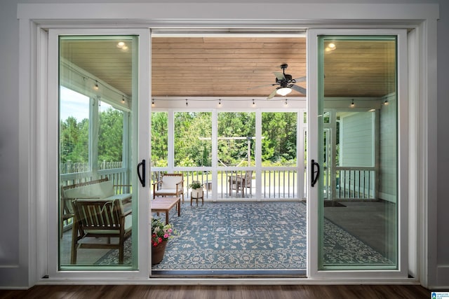 4945 Natalie Way, Trussville, AL 35173 - doorway to outside featuring a ceiling fan