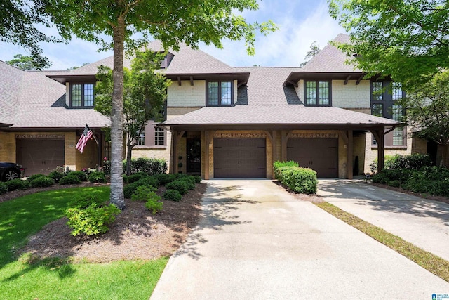 1186 Inverness Cove Way, Hoover, AL 35242 - view of front of house with concrete driveway and roof with shingles