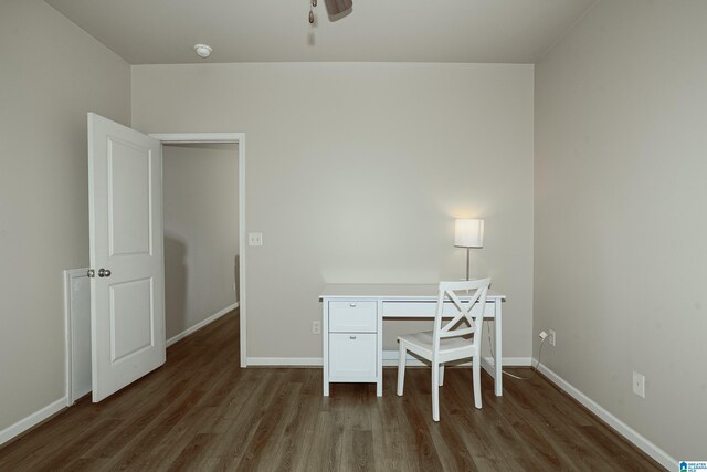 1186 Inverness Cove Way, Hoover, AL 35242 - home office featuring wood finished floors and a ceiling fan