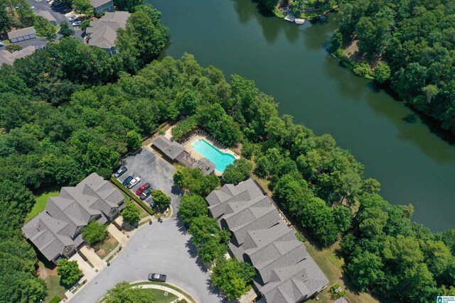 1186 Inverness Cove Way, Hoover, AL 35242 - aerial overview of property's location featuring a nearby body of water and a pool area