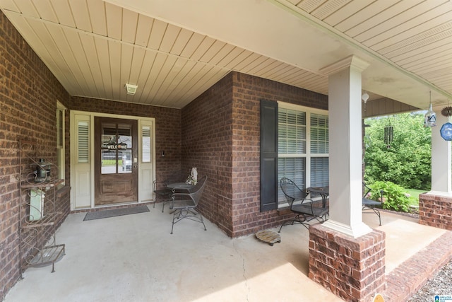 417 Rock View Trl, Maylene, AL 35114 - entrance to property featuring a porch and brick siding