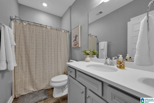 7808 Jayden Dr, Trussville, AL 35173 - bathroom featuring double vanity and wood finished floors
