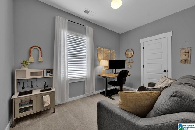 7808 Jayden Dr, Trussville, AL 35173 - office featuring carpet floors and baseboards