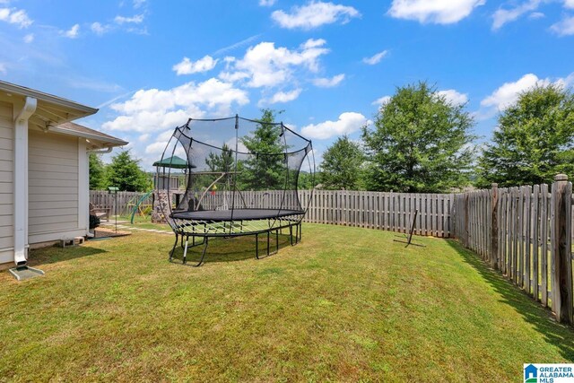 7808 Jayden Dr, Trussville, AL 35173 - fenced backyard with a trampoline
