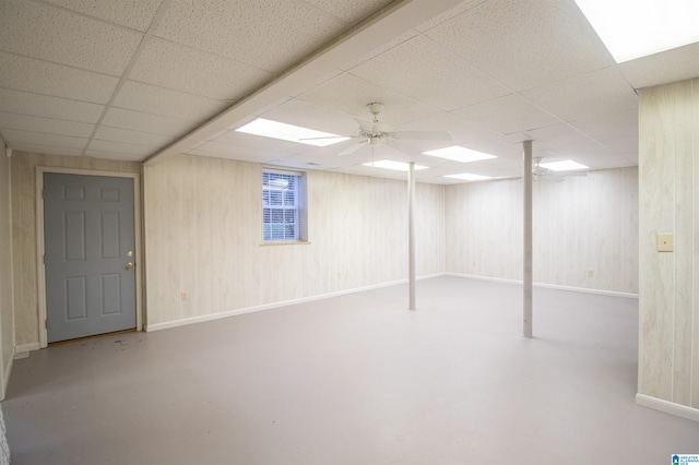 5300 Old Mill Run, Trussville, AL 35173 - finished below grade area with a paneled ceiling and baseboards