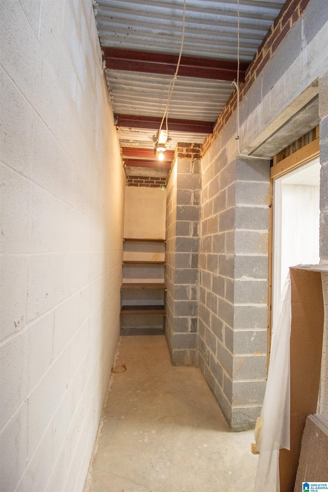 5300 Old Mill Run, Trussville, AL 35173 - unfinished basement featuring concrete block wall