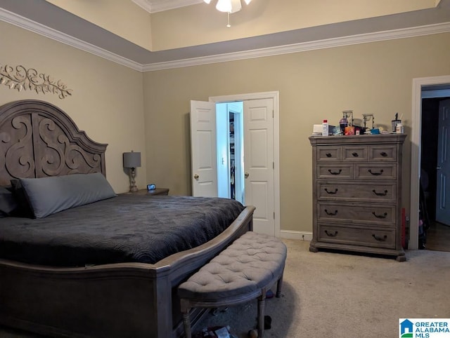 100 Emily Cir, Birmingham, AL 35242 - bedroom with crown molding and light carpet