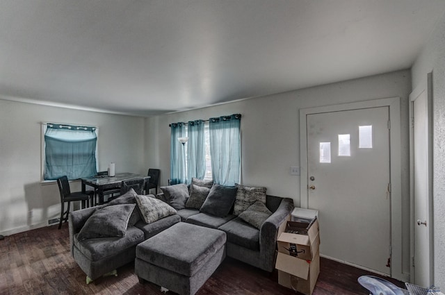601 Haines Ct, Rapid City, SD 57701 - living room featuring dark wood-type flooring